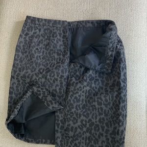 Ann Taylor animal print pencil skirt